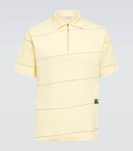 EKD striped cotton piqué polo shirt