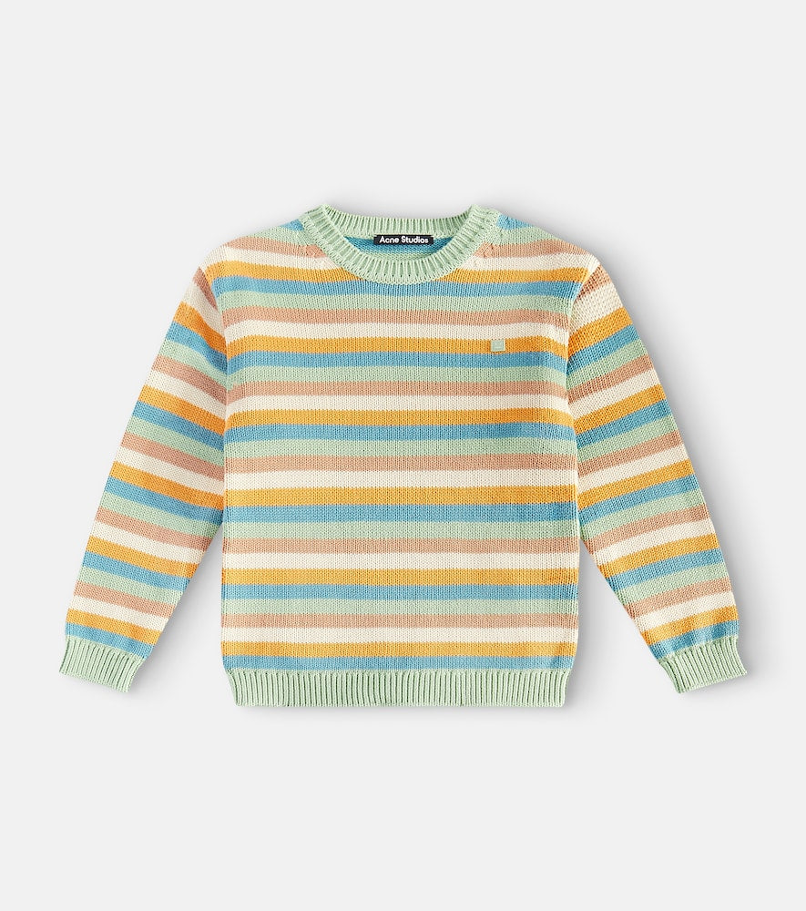 Striped cotton sweater