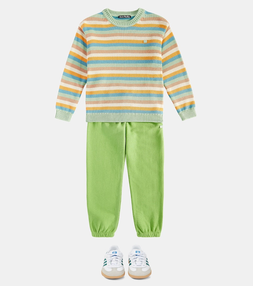 Striped cotton sweater