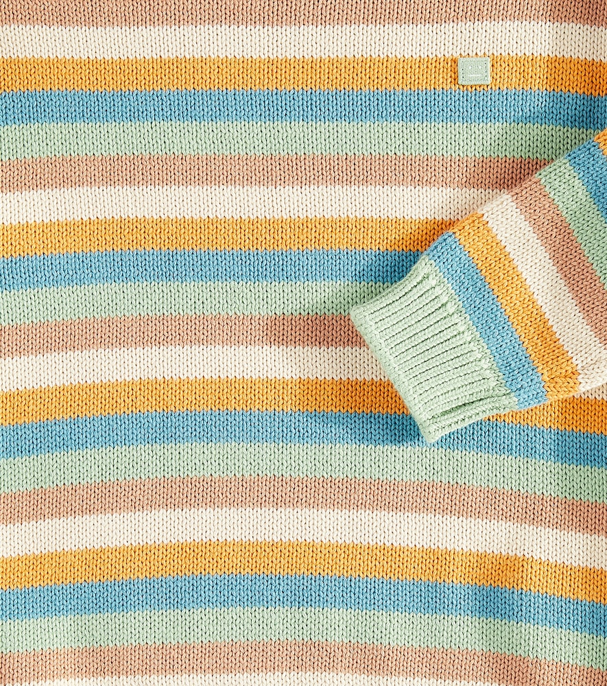 Striped cotton sweater