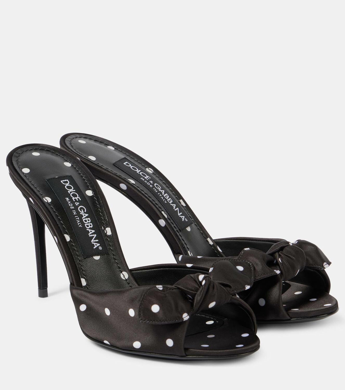 Luxury Polka Dot Kitten Heel Sandals for Women