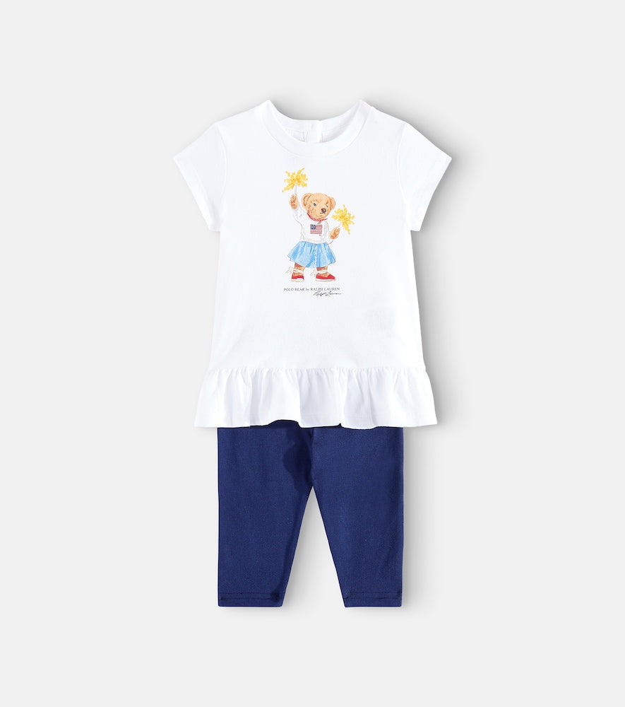 Baby cotton T-shirt and pants set