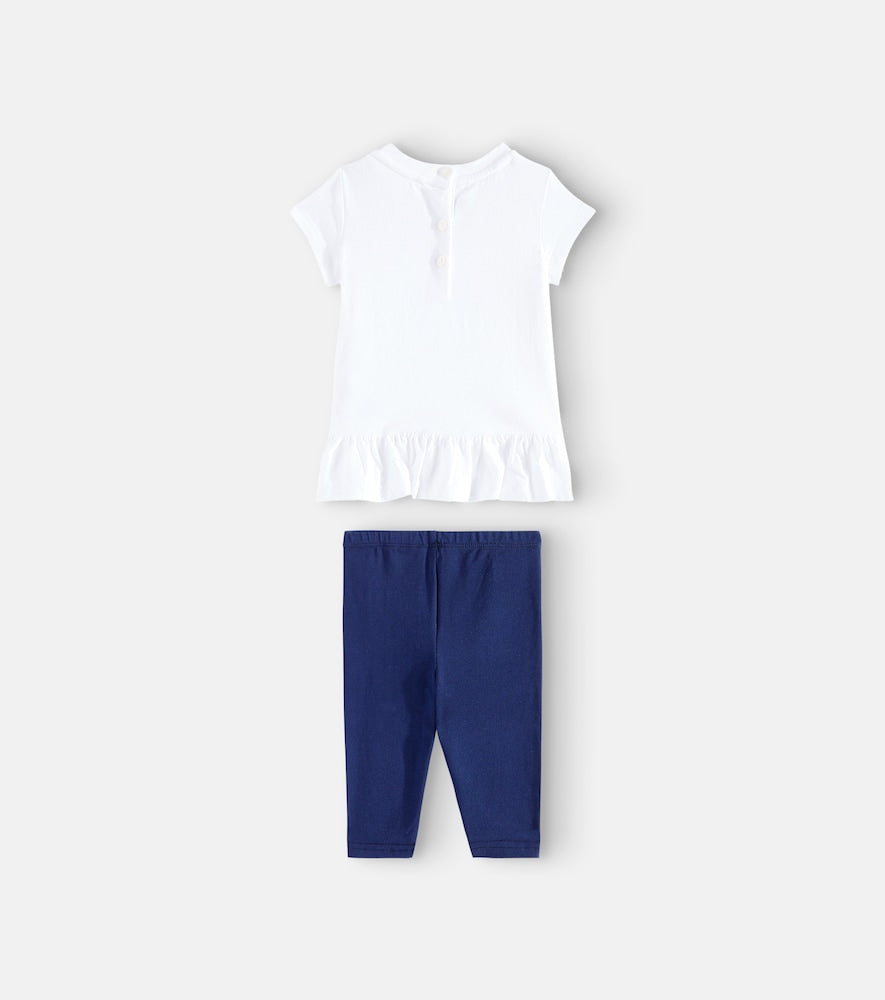 Baby cotton T-shirt and pants set