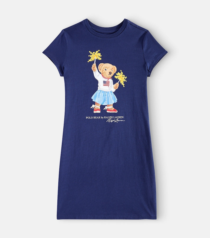 Polo Bear cotton jersey T-shirt dress