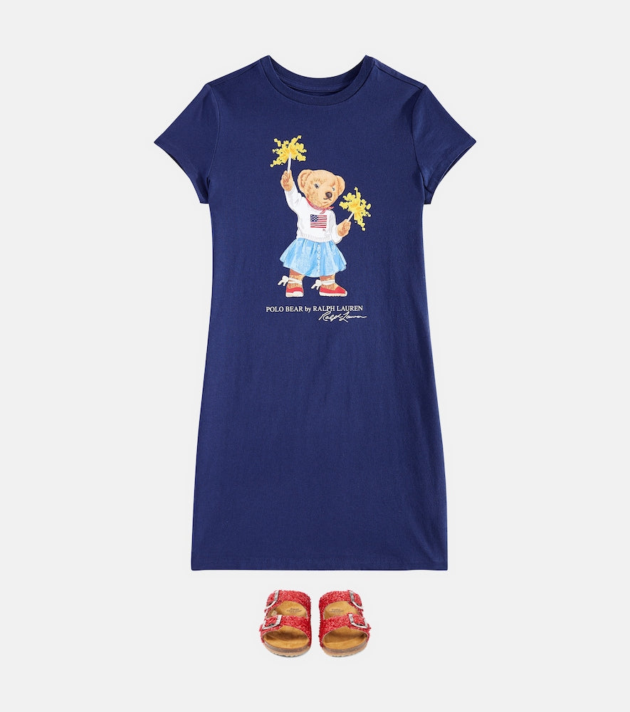 Polo Bear cotton jersey T-shirt dress