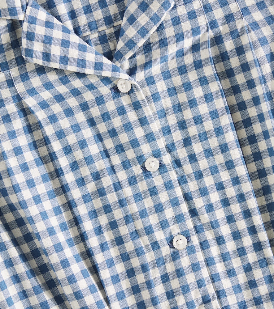 Gingham cotton playsuit