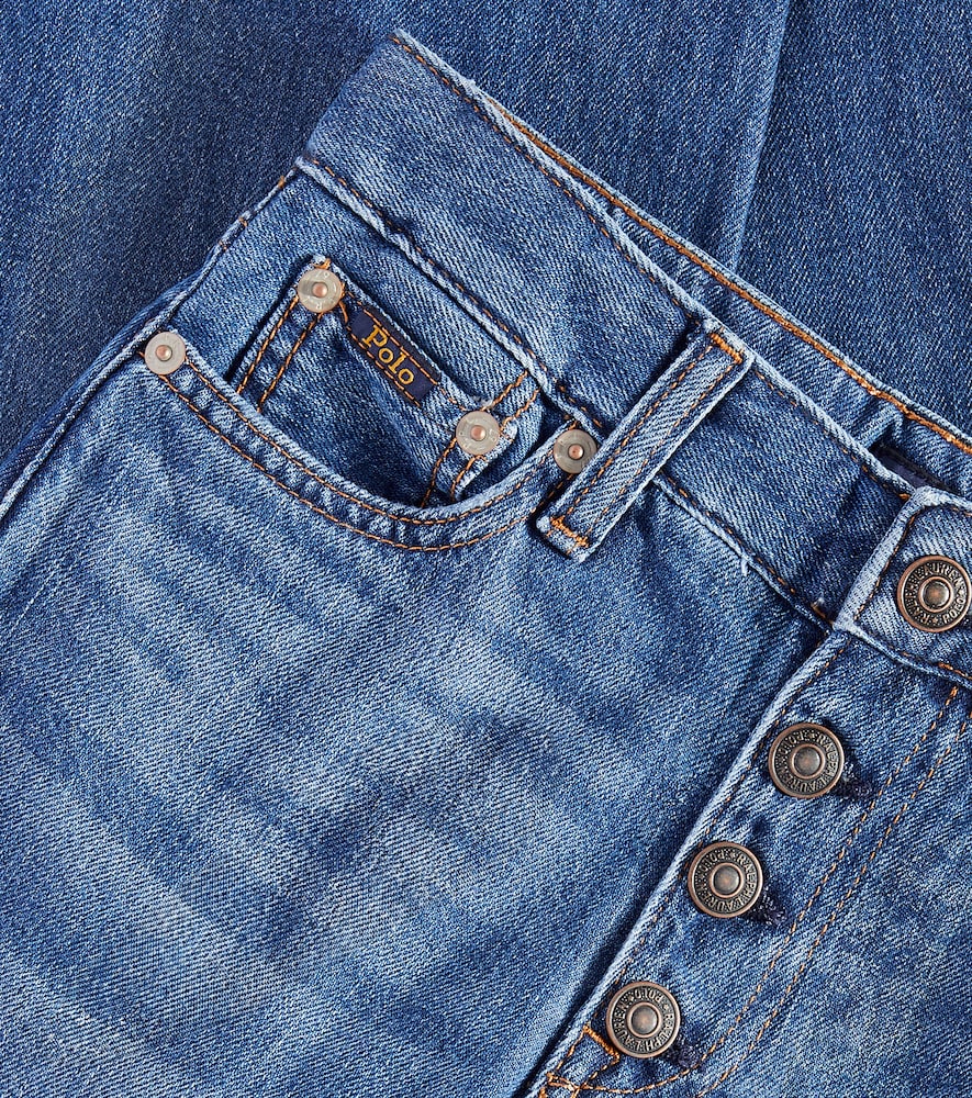 Cropped wide-leg jeans