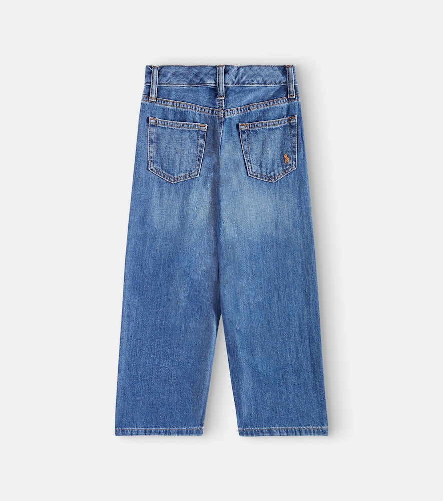 Cropped wide-leg jeans