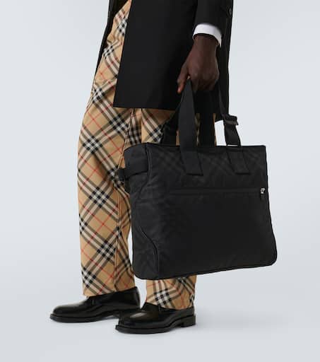 Burberry Check jacquard tote bag