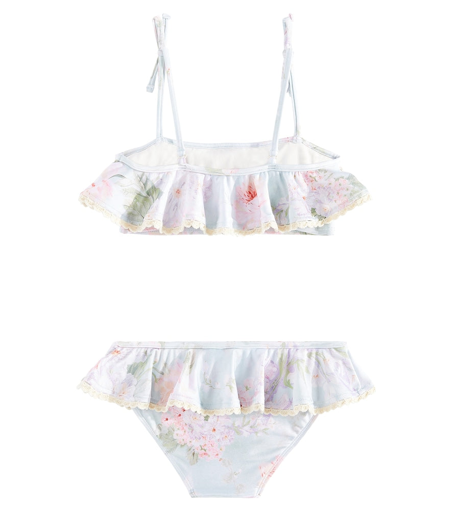 Halliday floral ruffled bikini
