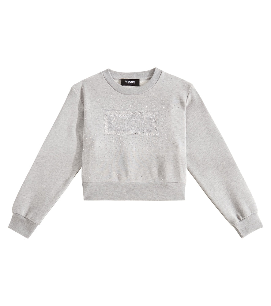 Logo embellished cotton sweatshirt