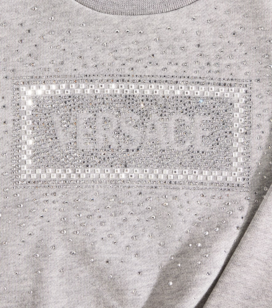 Logo embellished cotton sweatshirt