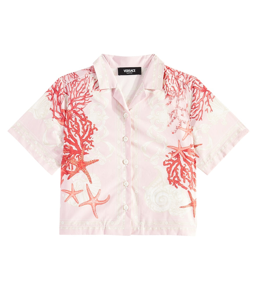 Barocco Sea cotton poplin shirt