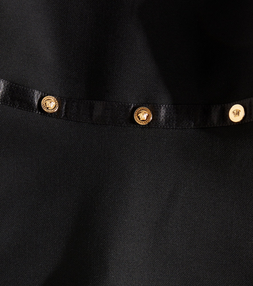 Medusa studded cady dress