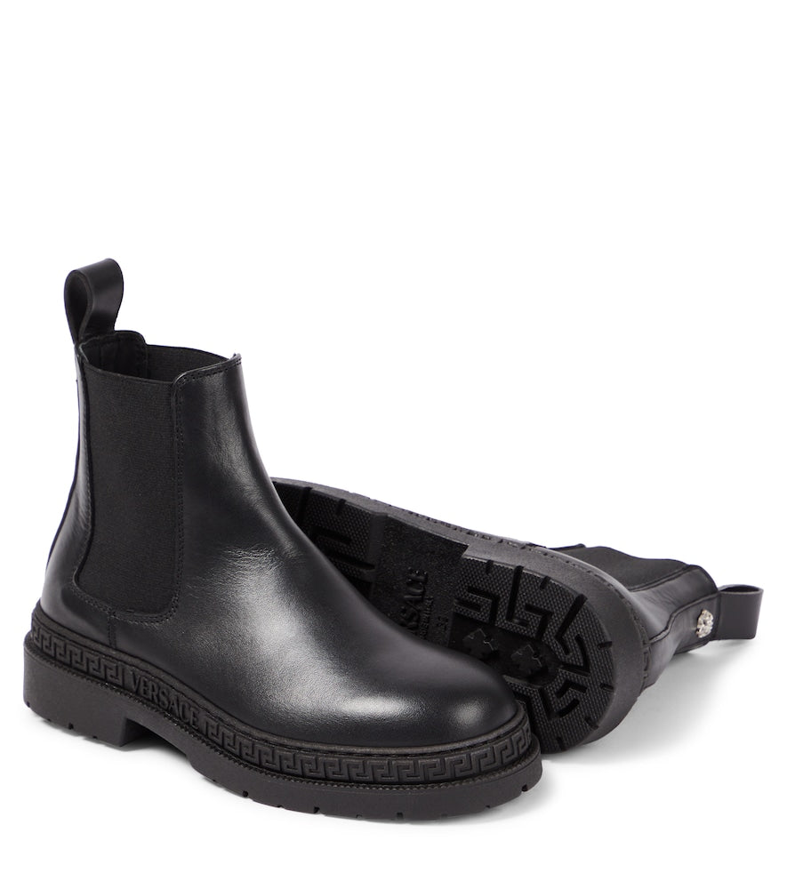 La Medusa leather Chelsea boots