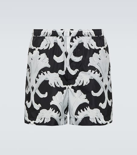Printed swim trunks