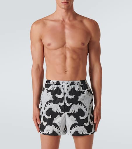 Printed swim trunks