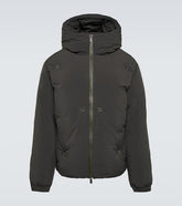 Hooded down jacket
