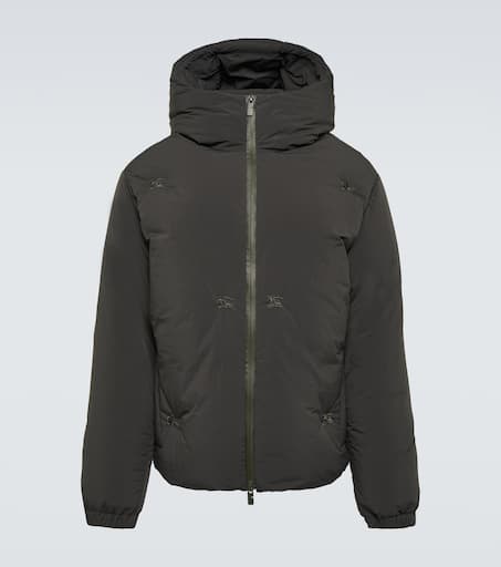 Hooded down jacket