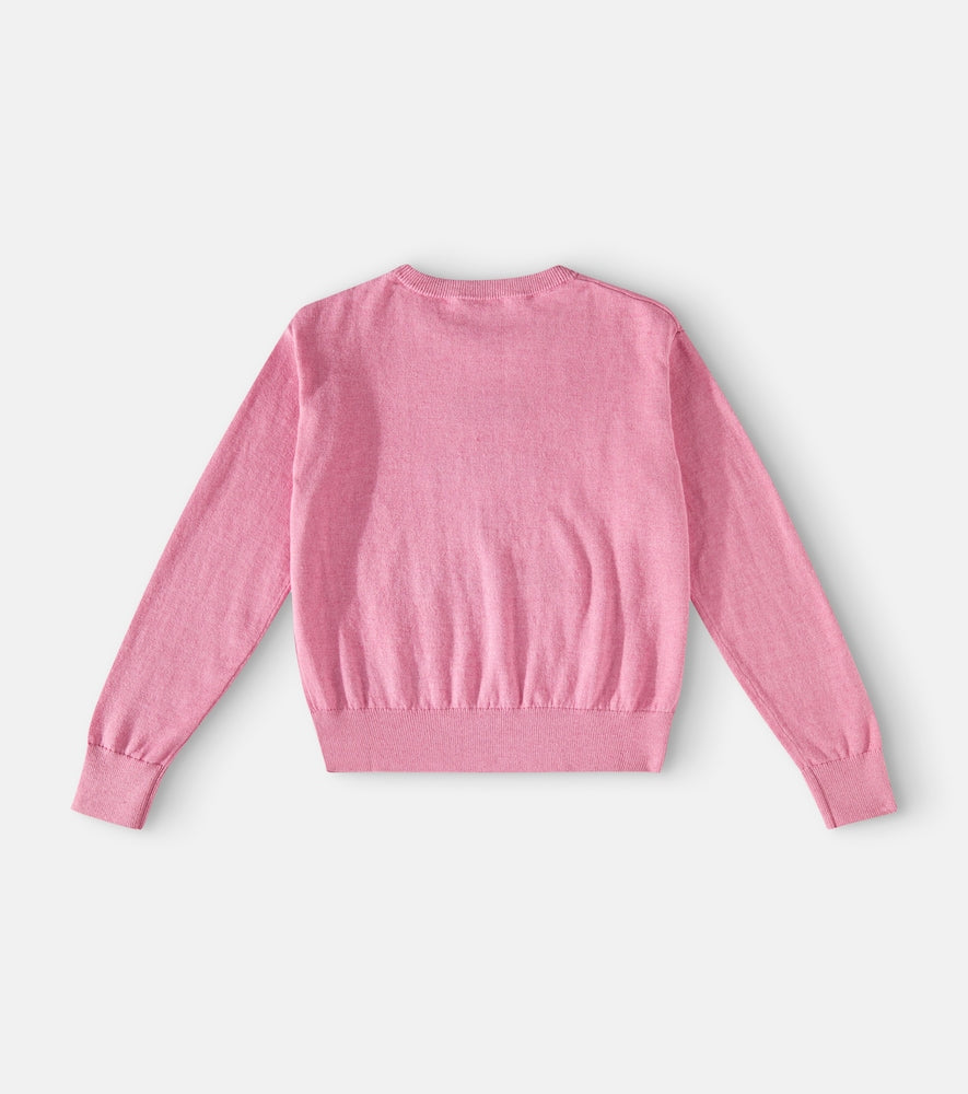 Cotton and wool sweater