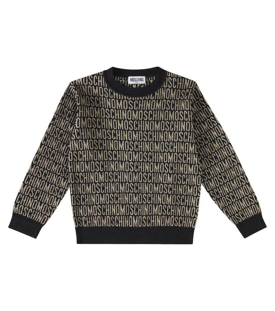 Logo cotton-blend sweater