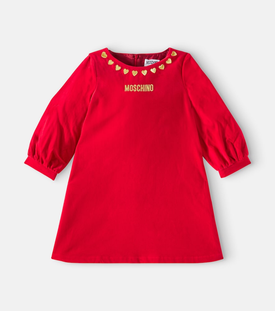Logo printed cotton dress