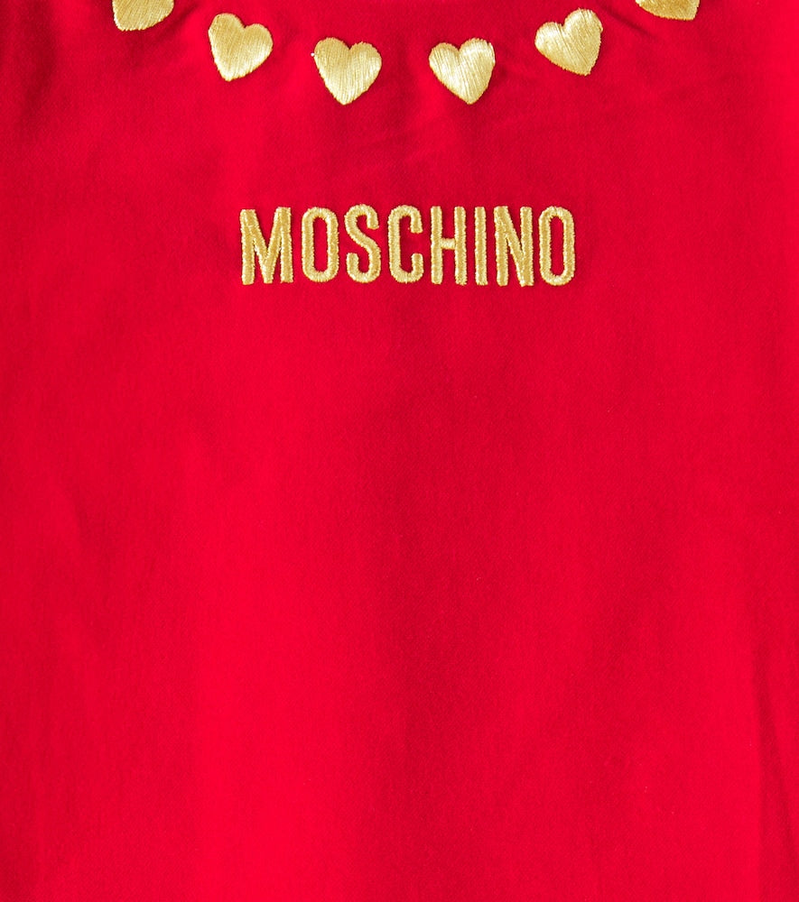 Logo printed cotton dress