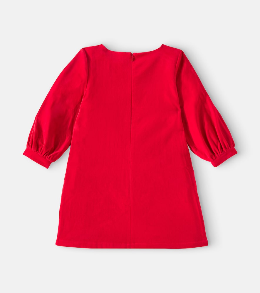 Logo printed cotton dress