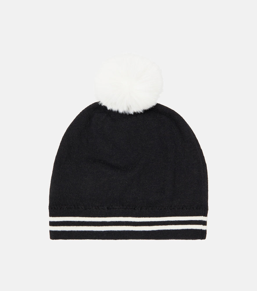 Teddy Bear cotton and wool beanie
