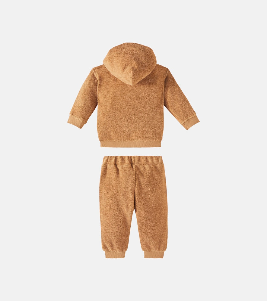 Baby embroidered sweatpants and hoodie set