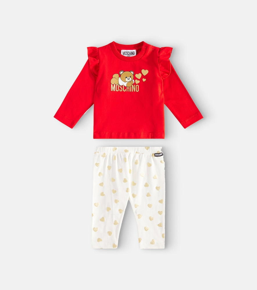 Baby jersey top and pants set