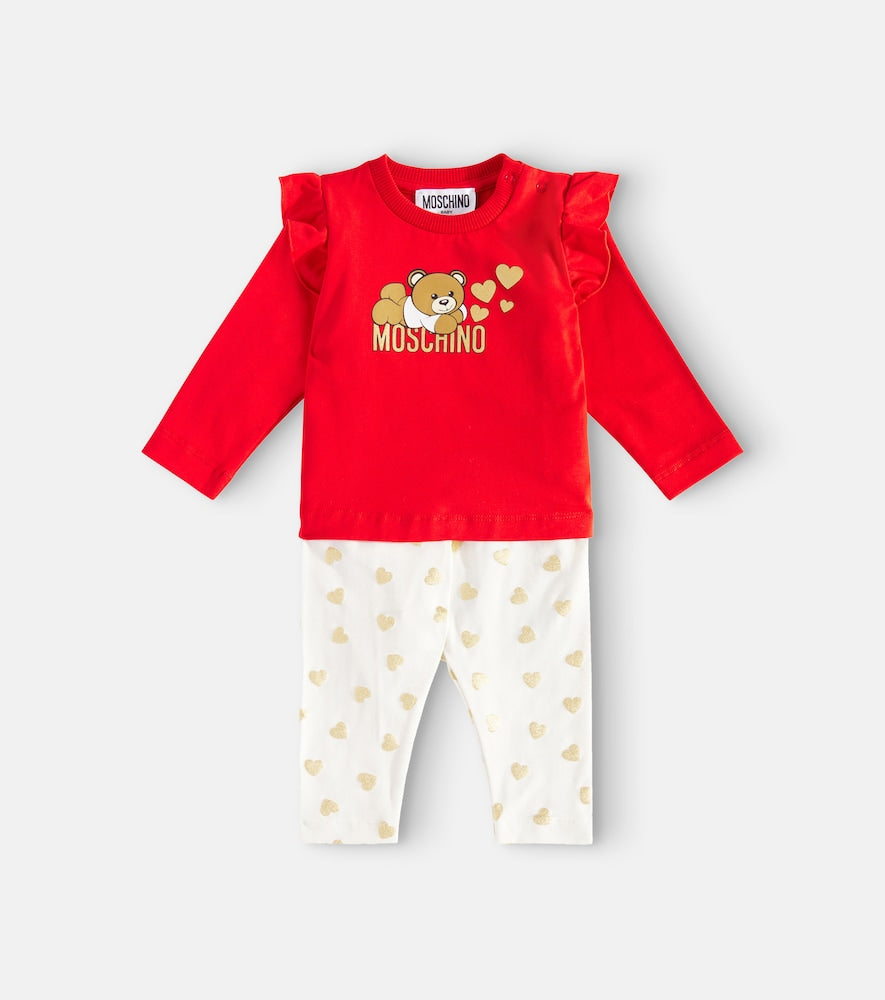 Baby jersey top and pants set