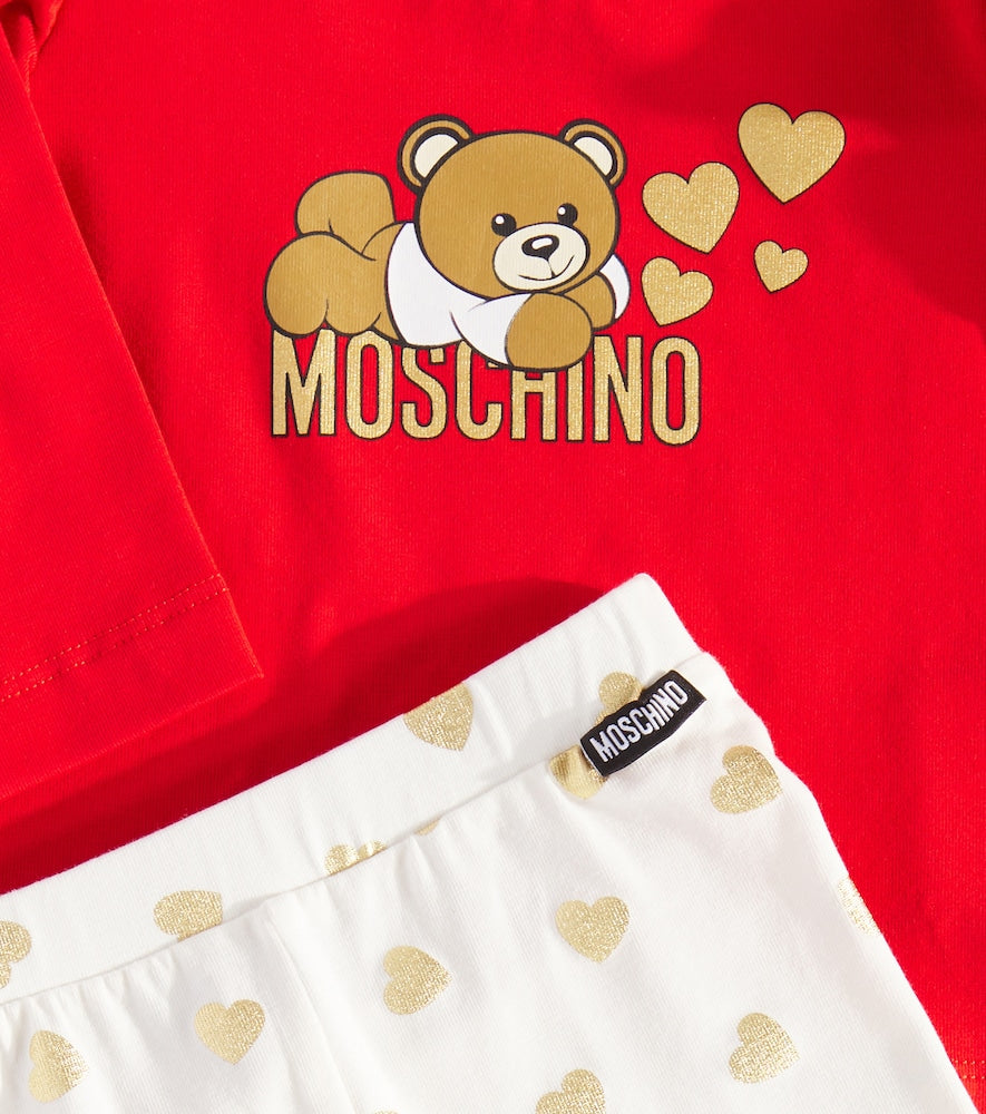Baby jersey top and pants set