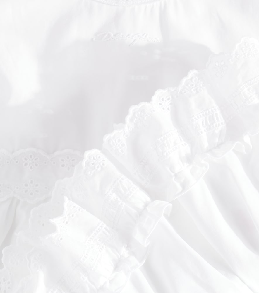 Baby broderie anglaise cotton poplin dress