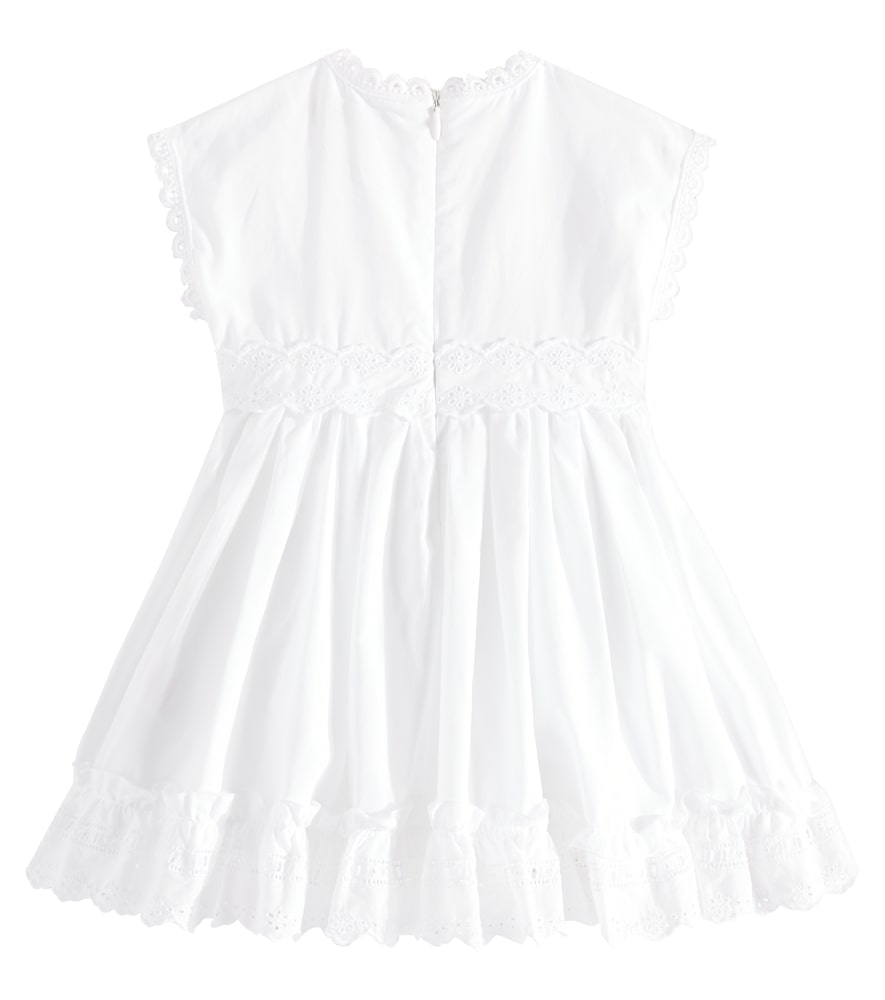 Baby broderie anglaise cotton poplin dress