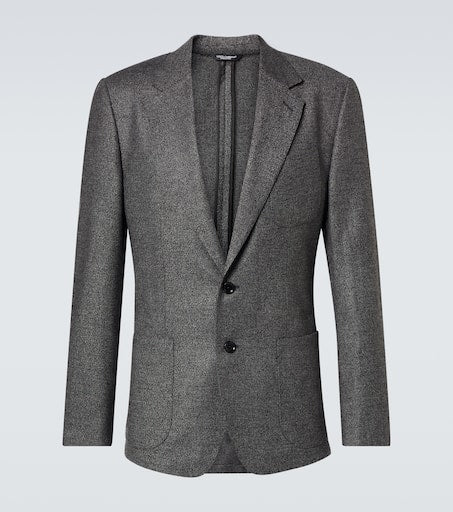 Wool-blend suit jacket