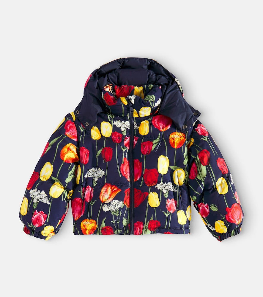 Floral down jacket