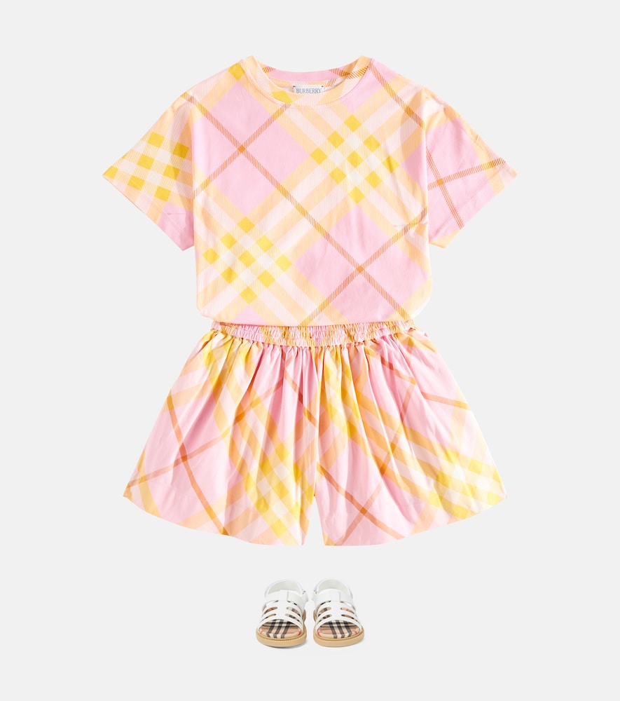 Burberry Check cotton jersey T-shirt