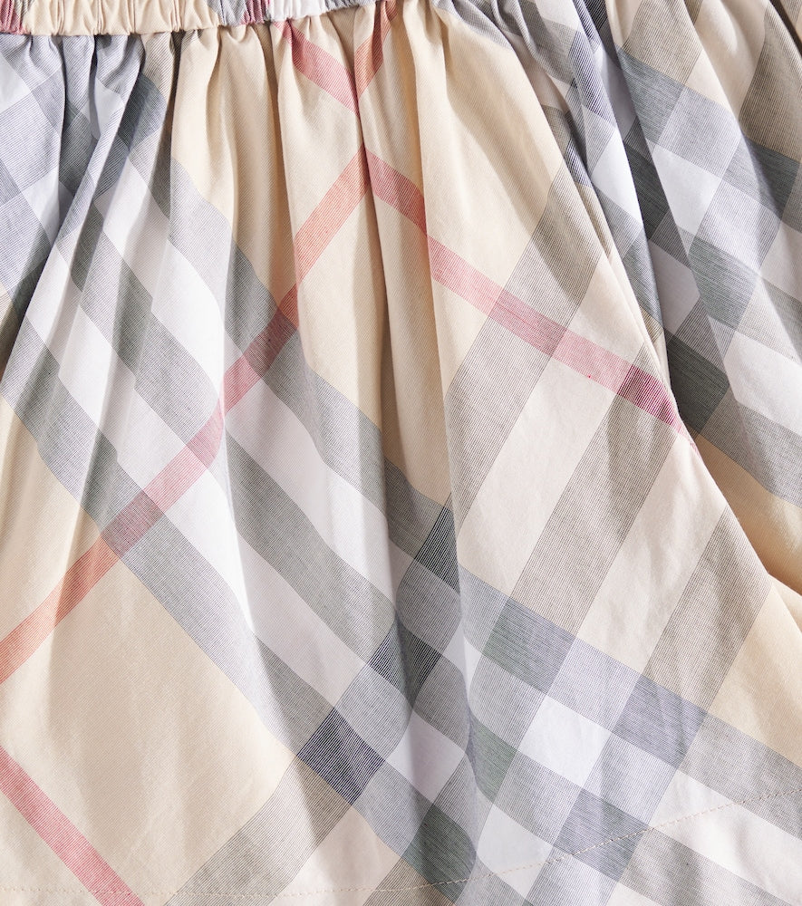 Burberry Check cotton poplin shorts