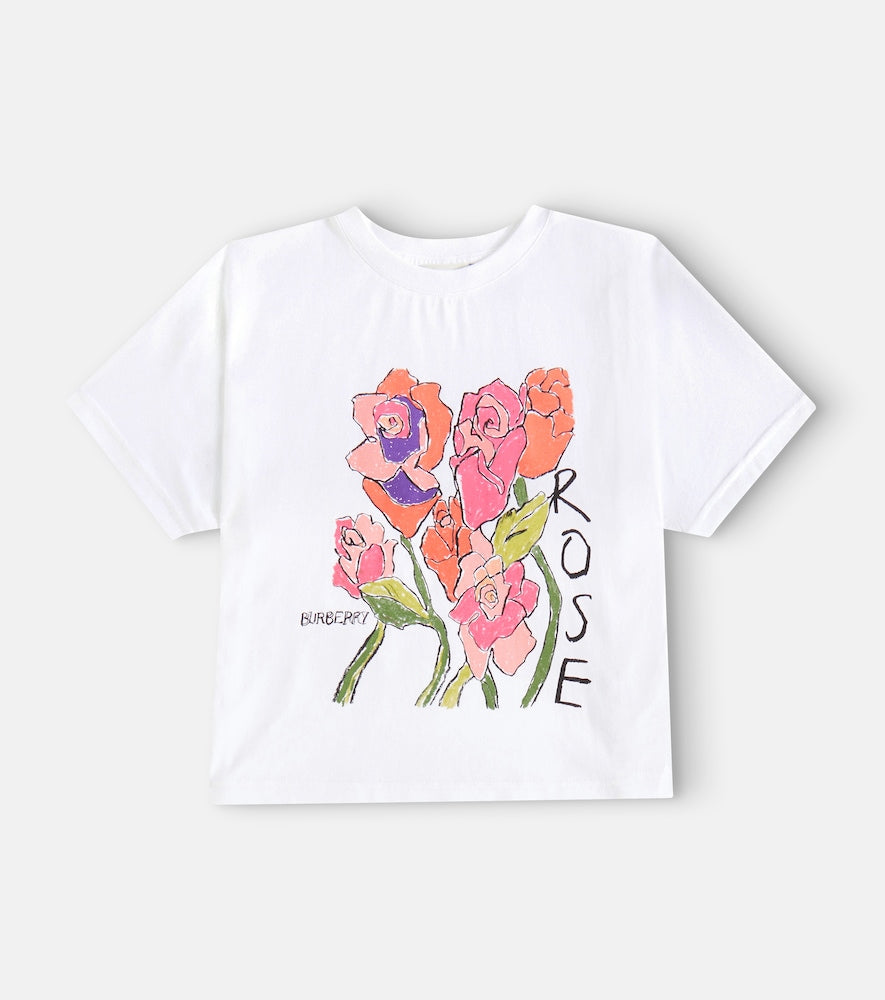 Printed cotton jersey T-shirt