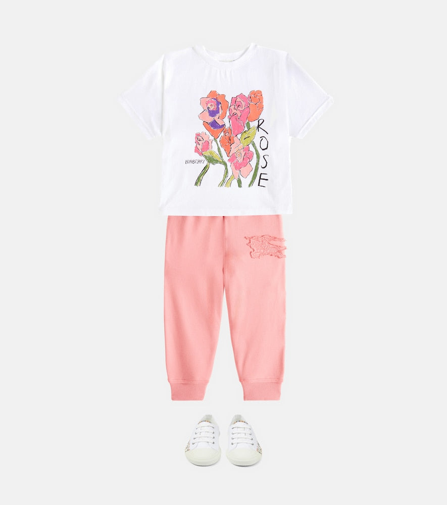 Printed cotton jersey T-shirt