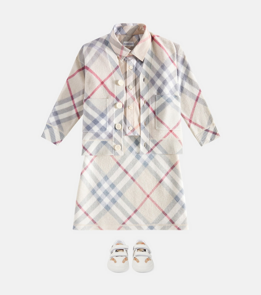 Burberry Check wool skirt