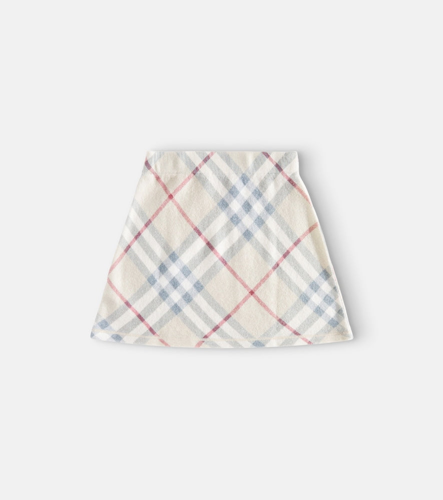 Burberry Check wool skirt
