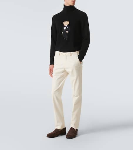 Polo Bear cashmere turtleneck sweater