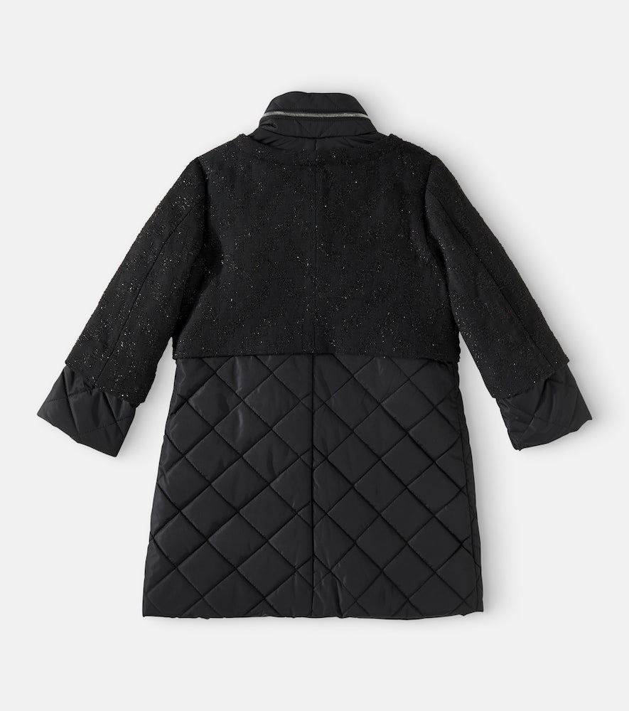 Quilted puffer coat