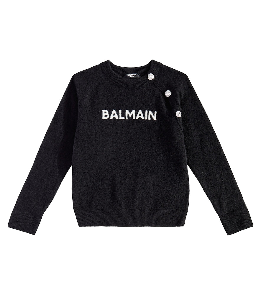 Logo wool-blend sweater