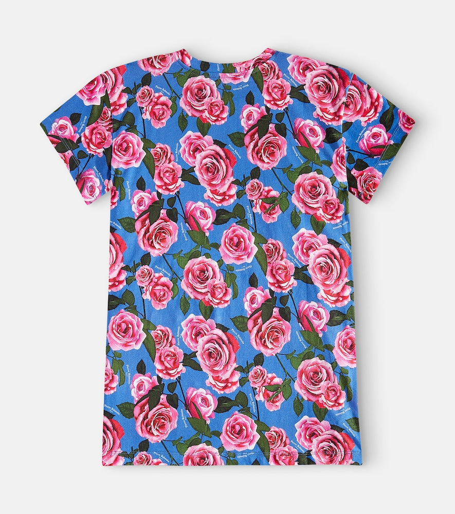 Floral cotton jersey T-shirt dress