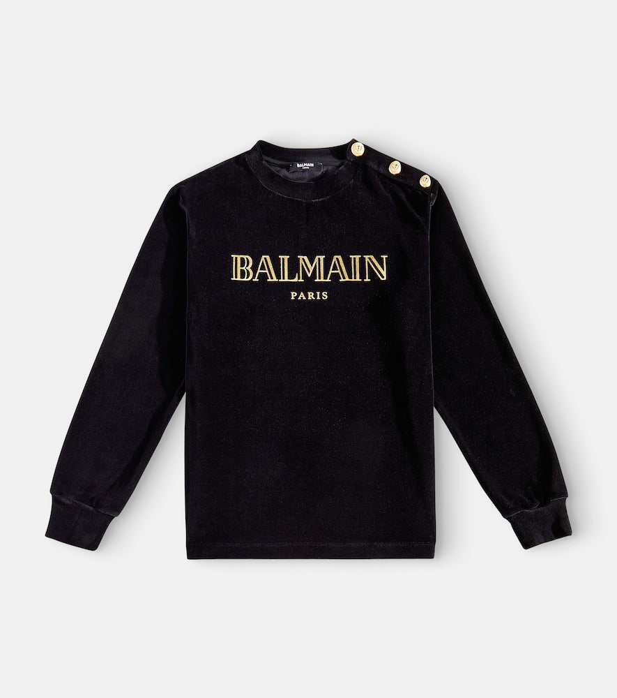 Logo cotton-blend sweatshirt