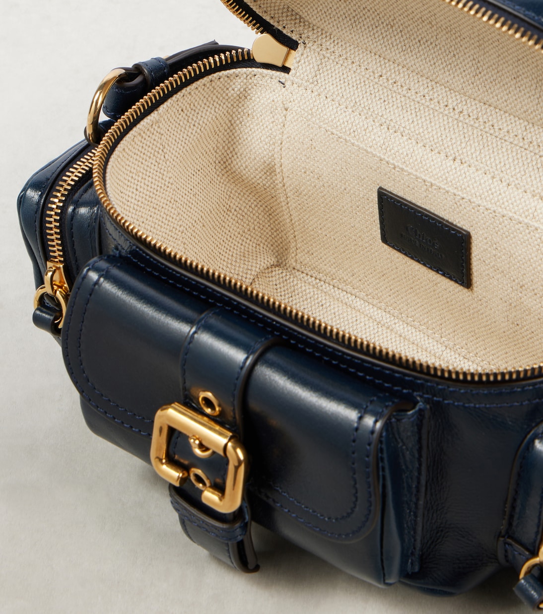 Camera Small leather shoulder bag