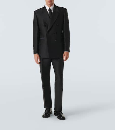 Wool and silk blazer